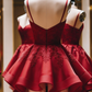 Elegant  Homecoming Sweetheart Applique Backless Back to School Outfits Party Dress D6721