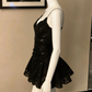 Chic Homecoming Dress V Neck Black Sequins Back to School Outfits Party Dress D6735