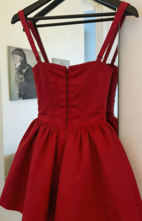 Chic Homecoming Dress Spaghetti Strap Pleated Back to School Outfits Party Dress D6743