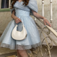 New Homecoming Dress Off the Shoulder Tulle Back to School Outfits Party Dress D6767