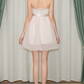 Elegant Homecoming Dress Strapless Tulle Back to School Outfits Party Dress D6794