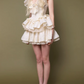 Elegant Homecoming Dress V Neck Rinestone Cascade Back to School Outfits Party Dress D6797