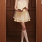 Elegant Homecoming Dress Spaghetti Strap Tulle Back to School Outfits Party Dress D6798