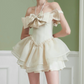 Elegant Homecoming Dress Off the Shoulder Bowknot Tulle Back to School Outfits Party Dress D6804