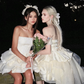 Elegant Homecoming Dress Strapless Tulle Cascade Back to School Outfits Party Dress D6807