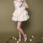 Elegant Homecoming Dress Strapless Tulle Cascade Back to School Outfits Party Dress D6807