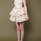 Elegant Homecoming Dress Strapless Tulle Cascade Back to School Outfits Party Dress D6807