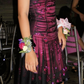 Stunning Homecoming Dress Sheer Strap Sequins Pleated Tulle Back to School Outfits Party Dress D6826