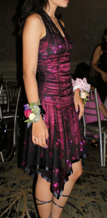 Stunning Homecoming Dress Sheer Strap Sequins Pleated Tulle Back to School Outfits Party Dress D6826