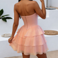 Stunning Homecoming Dress Sweetheart Cascade Back to School Outfits Party Dress D6842