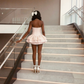 Stunning Homecoming Dress Sweetheart Cascade Back to School Outfits Party Dress D6847