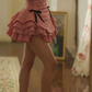 Stunning Homecoming Dress Strapless Bowknot Pleated Cascade Back to School Outfits Party Dress D6855