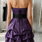 Stunning Homecoming Dress Sweetheart Bowknot Cascade Back to School Outfits Party Dress D6851
