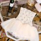 New Homecoming Dress Strapless Rinestone Tulle Back to School Outfits Party Dress D6869