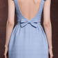 New Homecoming Dress Spaghetti Strap Bowknot Backless Flower Back to School Outfits Party Dress D6864