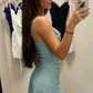 New Homecoming Dress Spaghetti Strap Sequins Back to School Outfits Party Dress D6879