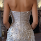 New Homecoming Dress Strapless Pearl Beading Back to School Outfits Party Dress D6886