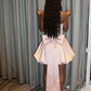 New Homecoming Dress Strapless Pleated Bowknot Back to School Outfits Party Dress D6887