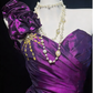 New Homecoming Dress One Shoulder Flower Pleated Rinestone Back to School Outfits Party Dress D6896