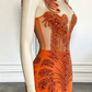 Pretty Homecoming Dress V Neck Rinestone Beading Back to School Outfits Party Dress D6976