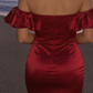 Pretty Homecoming Dress Off the Shoulder Pleated Back to School Outfits Party Dress D6990