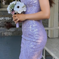 Pretty Homecoming Dress Sweetheart Sequins Back to School Outfits Party Dress D6705