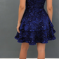 Pretty Homecoming Dress One Shoulder Sequins Back to School Outfits Party Dress D6704