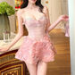 Pretty Homecoming Dress Sweetheart Bowknot Tulle Rinestone Back to School Outfits Party Dress D6718