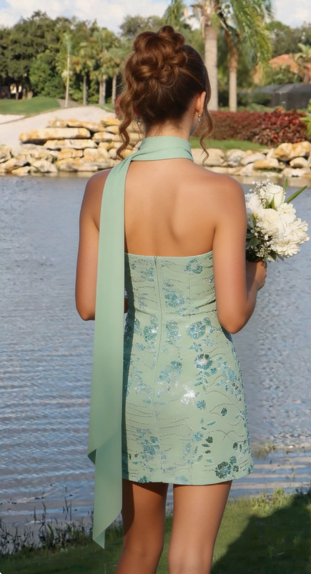Beauty Homecoming Dress Strapless Hugging Back to School Outfits Party Dress D7035