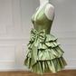 Beauty Homecoming Dress Halter Bowknot Cascade Back to School Outfits Party Dress D6736