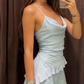 Beauty Homecoming Dress Spaghetti Strap Sequins Soutache Back to School Outfits Party Dress D6737