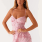 Beauty Homecoming Dress V Neck Beading Back to School Outfits Party Dress D7054