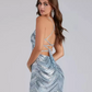 Beauty Homecoming Dress V Neck Sequins Back to School Outfits Party Dress D6760