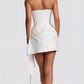 Beauty Homecoming Dress Strapless Pleated Soutache Back to School Outfits Party Dress D6766