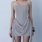 Beauty Homecoming Dress Strapless Pleated Soutache Back to School Outfits Party Dress D6767