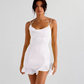 Beauty Homecoming Dress Spaghetti Strap Flouncing Back to School Outfits Party Dress D6774