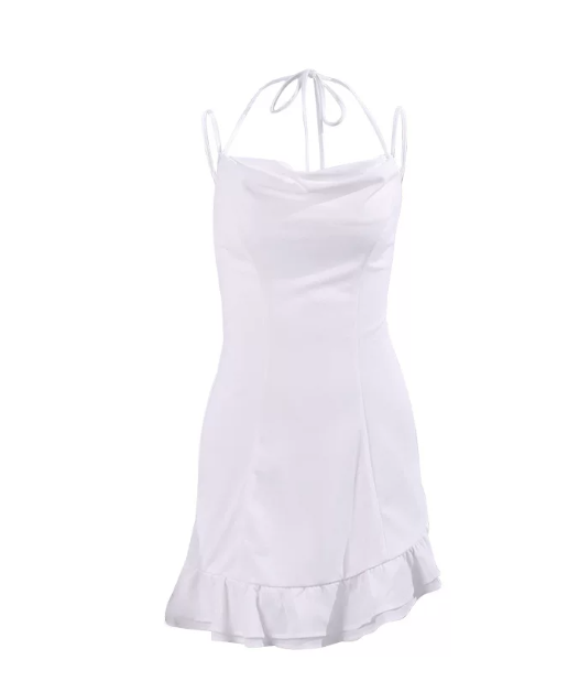 Beauty Homecoming Dress Spaghetti Strap Flouncing Back to School Outfits Party Dress D6774