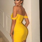 Beauty Homecoming Dress Off the Shoulder Pleated Hugging Back to School Outfits Party Dress D7094