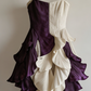 Beauty Homecoming Dress V Neck Cascade Hi-Lo Back to School Outfits Party Dress D7103