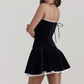 Beautiful Homecoming Dress Strapless Black Back to School Outfits Party Dress D7117