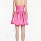 Beautiful Homecoming Dress V Neck Pleated Back to School Outfits Party Dress D7118