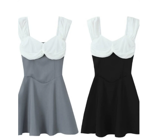 Beautiful Homecoming Dress Off the Shoulder Pleated Back to School Outfits Party Dress D7126