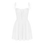 Beautiful Homecoming Dress Spaghetti Strap Pleated Back to School Outfits Party Dress D7127
