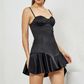 Beautiful Homecoming Dress Sweetheart Black Flouncing Back to School Outfits Party Dress D7143