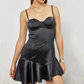 Beautiful Homecoming Dress Sweetheart Black Flouncing Back to School Outfits Party Dress D7143