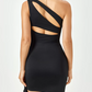 Beautiful Homecoming Dress One Shoulder Flower Soutache Back to School Outfits Party Dress D7145