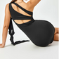Beautiful Homecoming Dress One Shoulder Flower Soutache Back to School Outfits Party Dress D7145