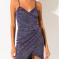 Beautiful Homecoming Dress V Neck Pleated Sequins Back to School Outfits Party Dress D7147
