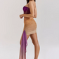 Beautiful Homecoming Dress Strapless Pleated Soutache Back to School Outfits Party Dress D7148