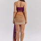 Beautiful Homecoming Dress Strapless Pleated Soutache Back to School Outfits Party Dress D7148